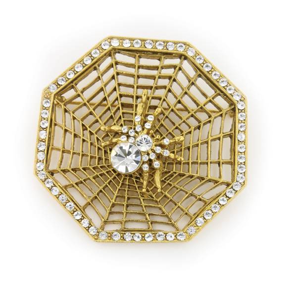 Брошь 1928 Jewelry, хрустальный паук, кристаллы swarovski, 1928-38215