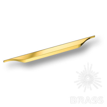 8267 0160 GL Ручка скоба модерн, глянцевое золото 160 мм