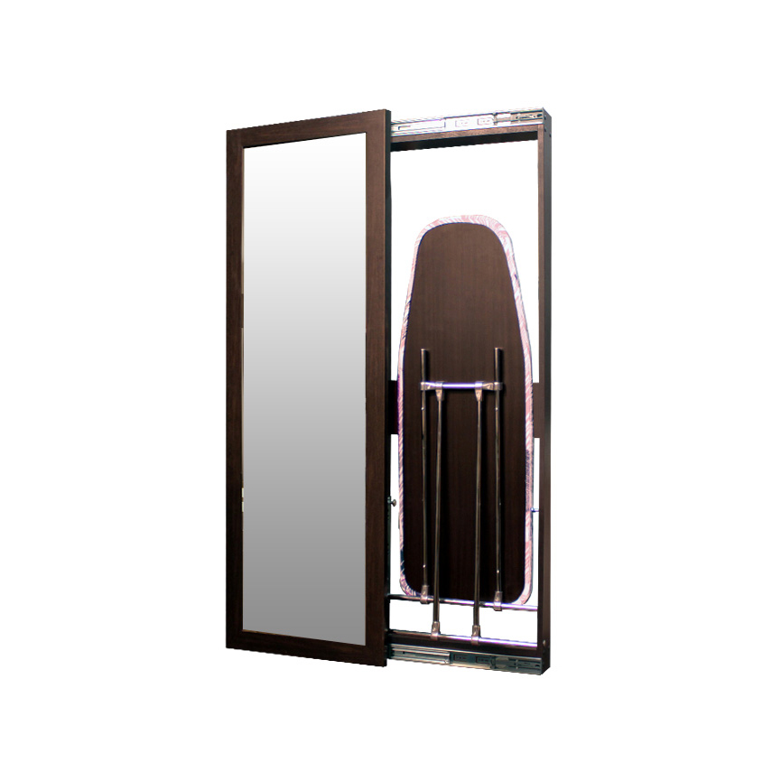 Комплект Зеркало-купе + гладильная доска BELSI Popolo, цвет Венге, открывание влево