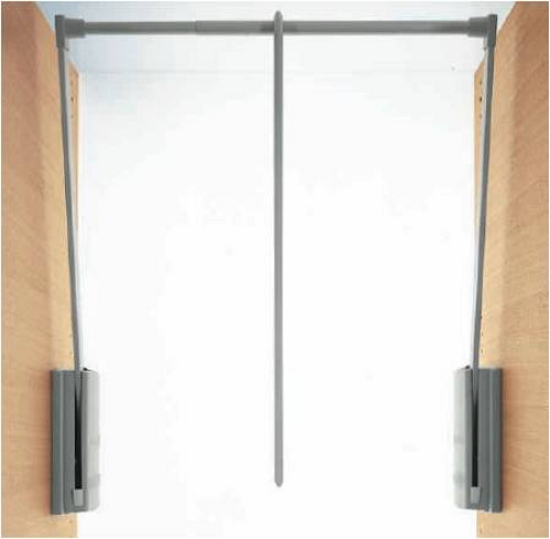 Лифт для одежды 2004 (18300001), отделка серая, в проем корпуса от 60 до 100см