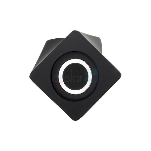 Биометрический замок-ручка AST-G04 накладной, кнопка, черный матовый