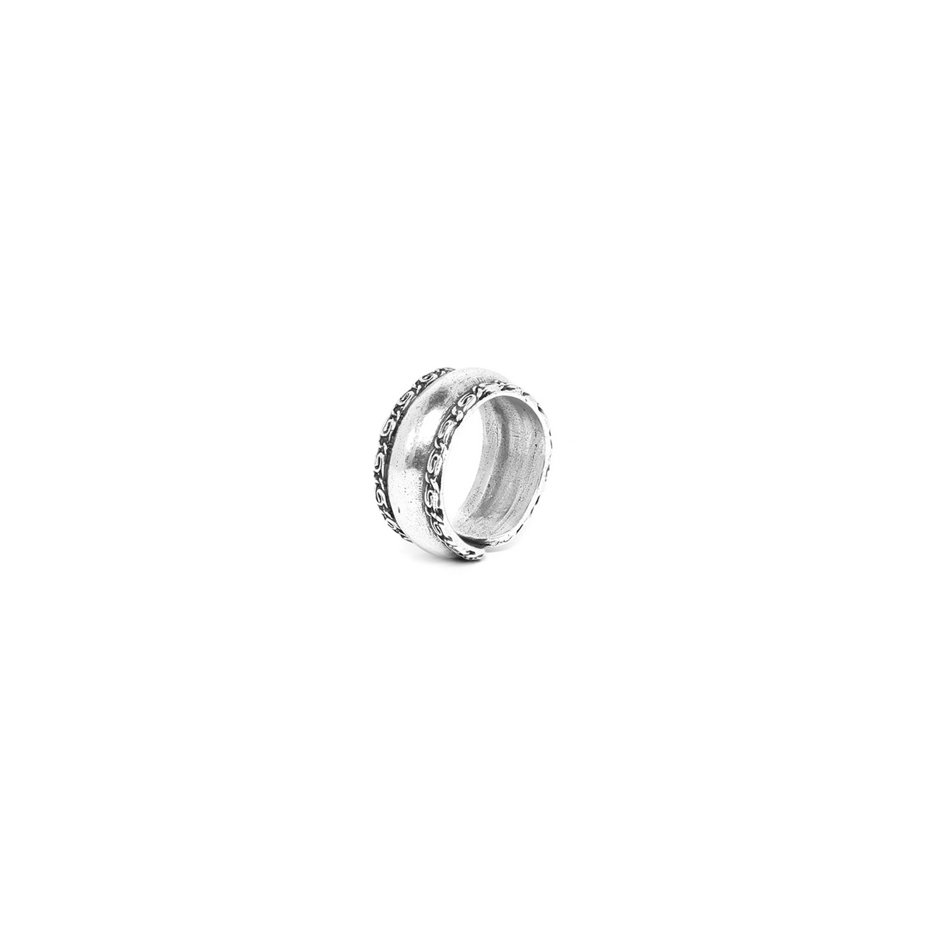 Кольцо ORI TAO, Origine, разъемное, с рельефной текстурой, OT22.2-19-29968 (серебристый)
