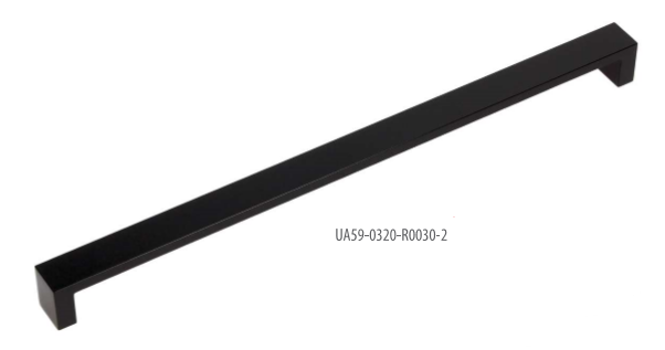 Ручка – скоба GAMET UA59-0320-R0030-2 черный глянцевый