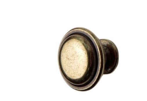 Ручка  - кнопка мебельная PO307Z28G101, состаренная бронза
