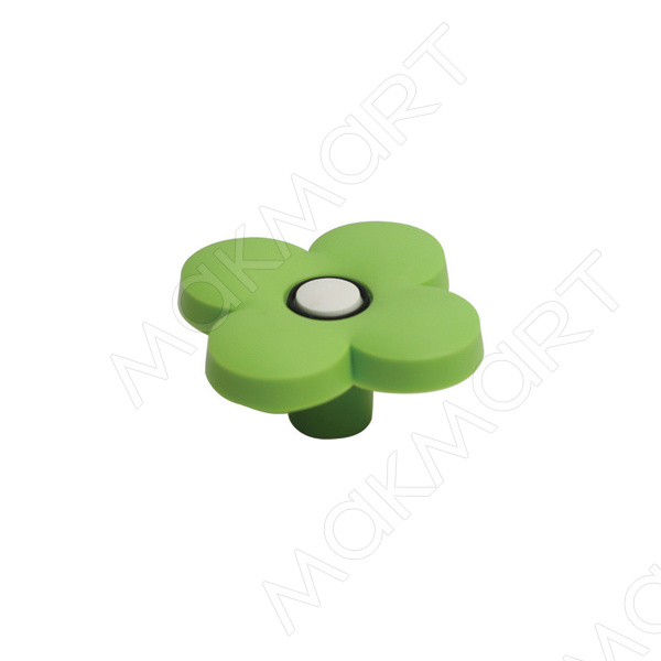 MC 003.G Ручка-кнопка “Цветок зеленый”
