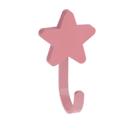 Крючок мебельный WM-STAR звезда, розовый