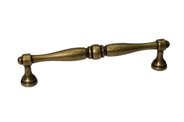 Ручка-скоба 128мм, отделка бронза античная 'Флоренция'