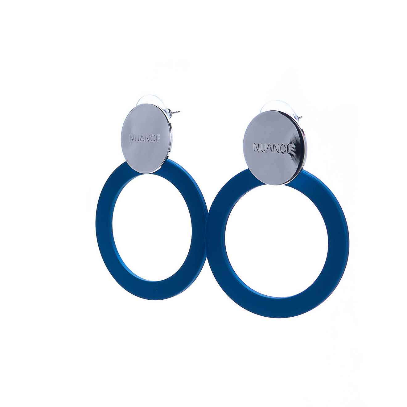 Серьги Nuance, с кольцами, NFN-21.10-071 (синий)