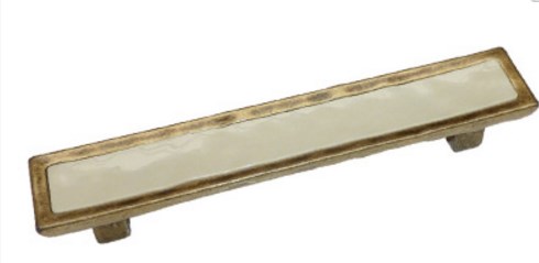 Ручка - скоба GIUSTI, WMN.188.096.01D1 бронза/ слоновая кость
