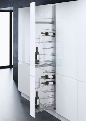 Бутылочница "Классик" для хранения вина, с доводчиком в высокие шкафы-колонны, ширина фасада 150 мм