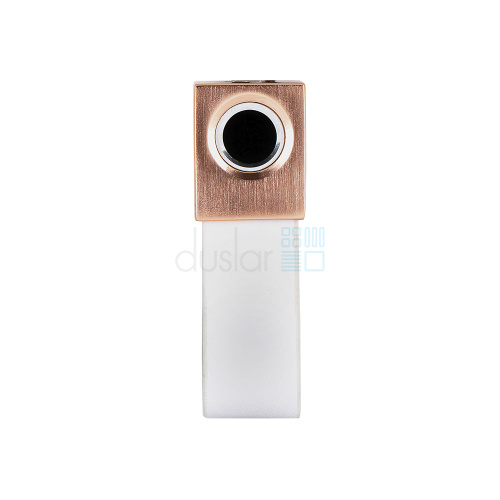 Биометрический замок-ручка AST-G016 накладной, крючок, розовое золото/белая кожа