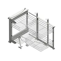 Волшебный угол MAXIMA CLASSIC Corner Front, 900, левый,с доводчиком, хром, Rejs