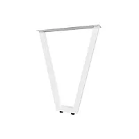 Опора для стола V-образная Лиссабон, l.560, h.720, отделка белый бархат (матовый)