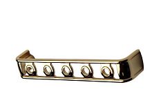 Ручка - скоба мебельная PAMAR MN2319Z160G140, золото 24 карата