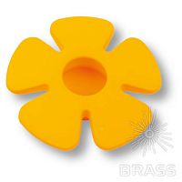 435025ST07 Ручка кнопка детская, цветок желтый