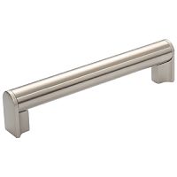 8.1236.0992.0238 Ручка-скоба 192мм, отделка никель матовый шлифованный + сталь нержавеющая шлифованная