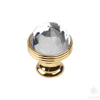 0Z5739.B00.00 Ручка кнопка с кристаллом Swarovski, глянцевое золото