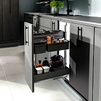 DISPENSA Junior Slim/YOUBOXX 300 мм Комплект, H640 - 728 мм, 1 полка ARENA pure + YOUBOXX № 3, цвет антрацит, Kesseböhmer