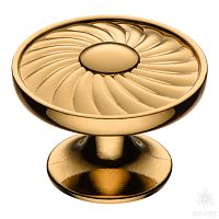 PAPATYA-69 Ручка кнопка современная классика, глянцевое золото