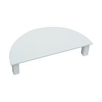 RS.R.MR.128.9016 Ручка-скоба 128мм, отделка белый бархат (матовый)