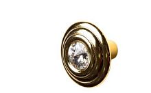 Ручка  - кнопка мебельная PO299Z30G140C101, золото 24 карата