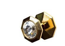 Ручка  - кнопка мебельная PP192Z25G140C101, золото 24 карата