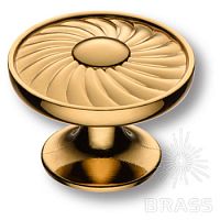 PAPATYA-60 (69) Ручка кнопка современная классика, глянцевое золото