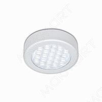 Светильник LED Round Ring, 1.5W/12V, 3000K, отделка алюминий, кон-р L813