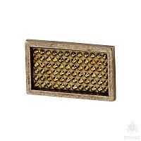 7167.0032.002.088 Ручка кнопка с кристаллами Swarovski, старая бронза 32 мм