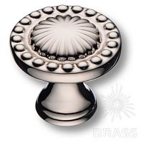 4456 0008 PN Ручка кнопка современная классика, глянцевый никель