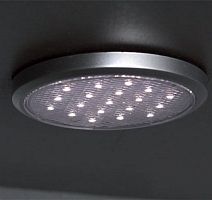 Светильник LED Round, 1.5W, 5000K, свет холодный, отделка серебро матовое