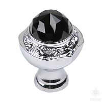 0Z5746.BN0.50 Ручка кнопка с кристаллом Swarovski, глянцевый хром