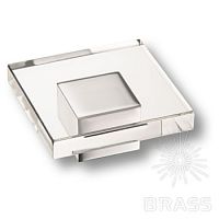 15.383.55.07 Ручка кнопка модерн, глянцевый хром