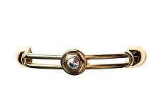 Ручка - скоба мебельная PAMAR MN638Z96G140C101, золото 24 карата