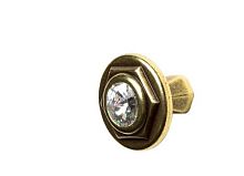 Ручка  - кнопка мебельная PO308Z27G101C101, состаренная бронза