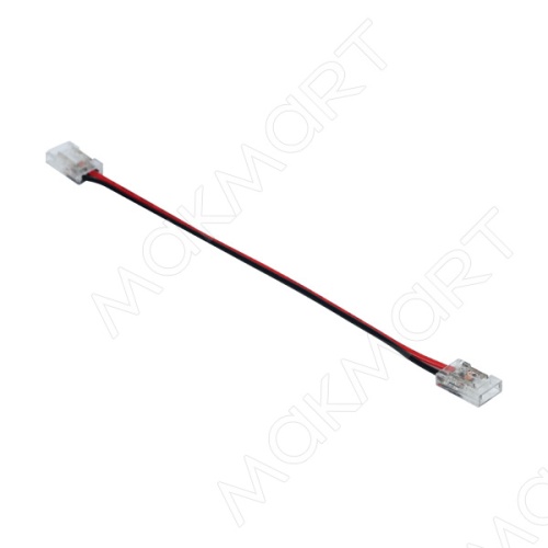 Коннектор, соединительный, для LED лент COB шириной 8 мм, с проводом 150 мм, 12V/24V, max. 5А