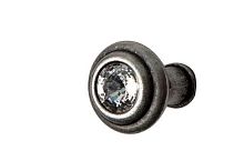 Ручка  - кнопка мебельная PAMAR PO194Z23G139C101, состаренное серебро
