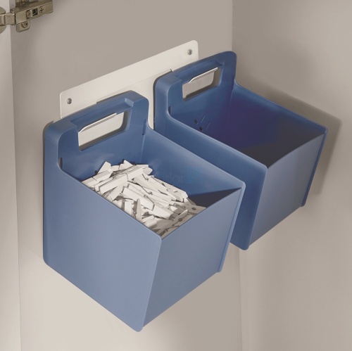 Контейнеры для прищепок и мелочей, комплект 2 шт. с настенным креплением, цвет - синий HAILO