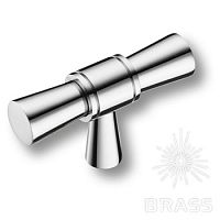 0753-005 Ручка кнопка современная классика, глянцевый хром