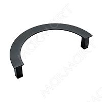 Ручка-скоба 128мм, отделка черный бархат (матовый) RS.MRL.128.9005