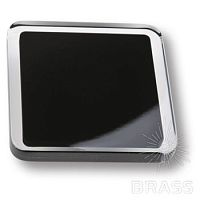 697NE7 Ручка кнопка квадратная модерн, черный