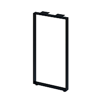 Опора для стола Maks, l.445, h.870, отделка черный бархат (матовый)