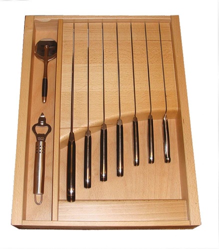 Лоток для хранения ножей  FIT BASE MS 7104 для ширины фасада 450 в ящики Tandembox Blum