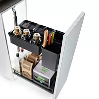 DISPENSA Junior Slim/YOUBOXX 300 мм Комплект, H640 - 728 мм, 1 полка ARENA style + YOUBOXX № 1, цвет антрацит, Kesseböhmer