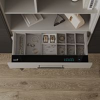 18200139 Выдвижной сейф ENIGMA с органайзером для украшений и аксессуаров, ширина 864 мм, шампань/бежевый