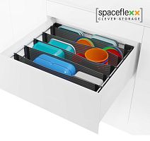 SPACE FLEXX органайзер 472/520x472X130, цвет хром / антрацит 1 штука в упаковке, Kesseböhmer