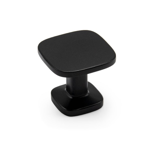 Ручка кнопка QUART MINI, 0608026ZM2, матовый черный, 26x26 мм, Viefe