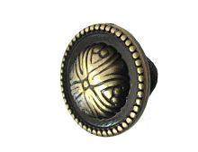 Ручка  - кнопка мебельная PO359Z24G101, состаренная бронза