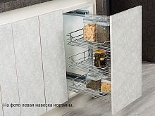 S-2793-C Бутылочница 400, Starax, 3-х ярусная, направляющие Blum Tandem, (355х470х635 мм), с доводчиком, полное выдвижение, левая