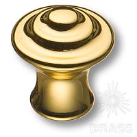 1934 0016 GL Ручка кнопка современная классика d 16, глянцевое золото